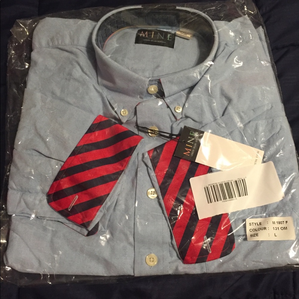 MINE dress shirt NWT